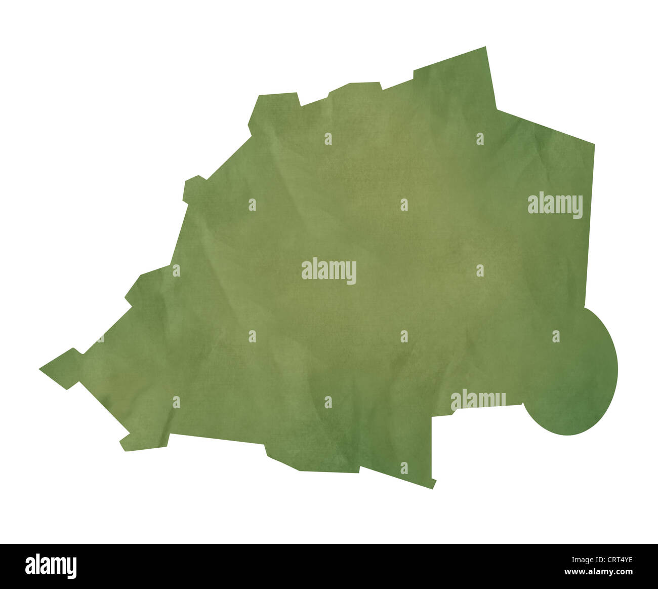 Plan de la ville du Vatican dans le vieux livre vert isolé sur fond blanc. Banque D'Images