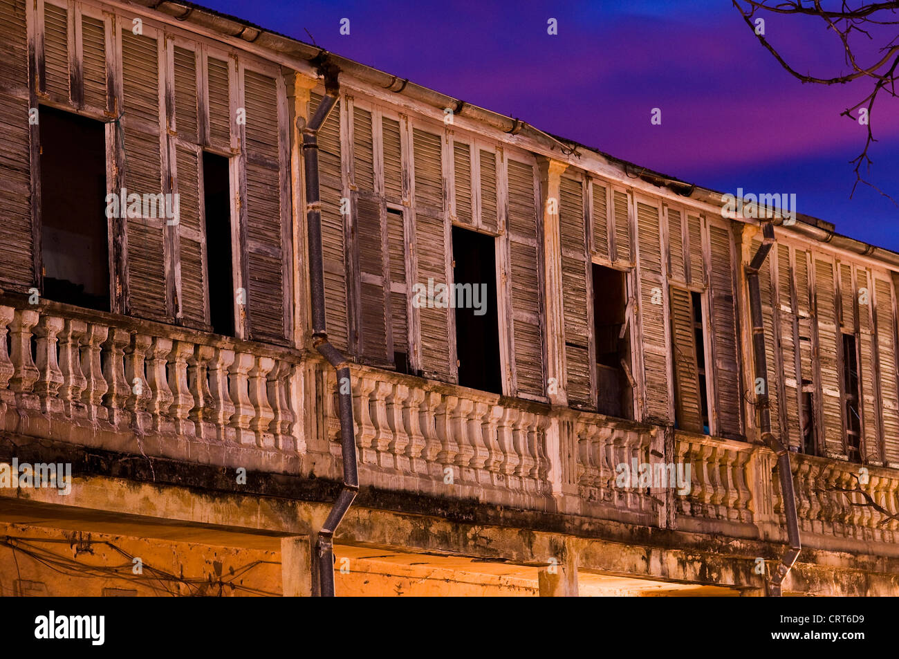 L'architecture coloniale française, Mahajanga, Madagascar Banque D'Images