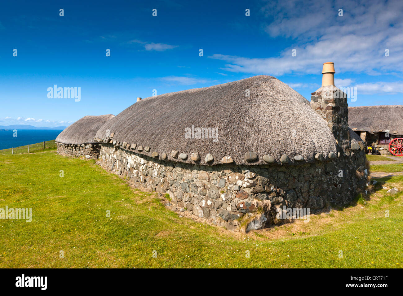 Maisons à la croft chaume Skye Highland Museum of Life Banque D'Images