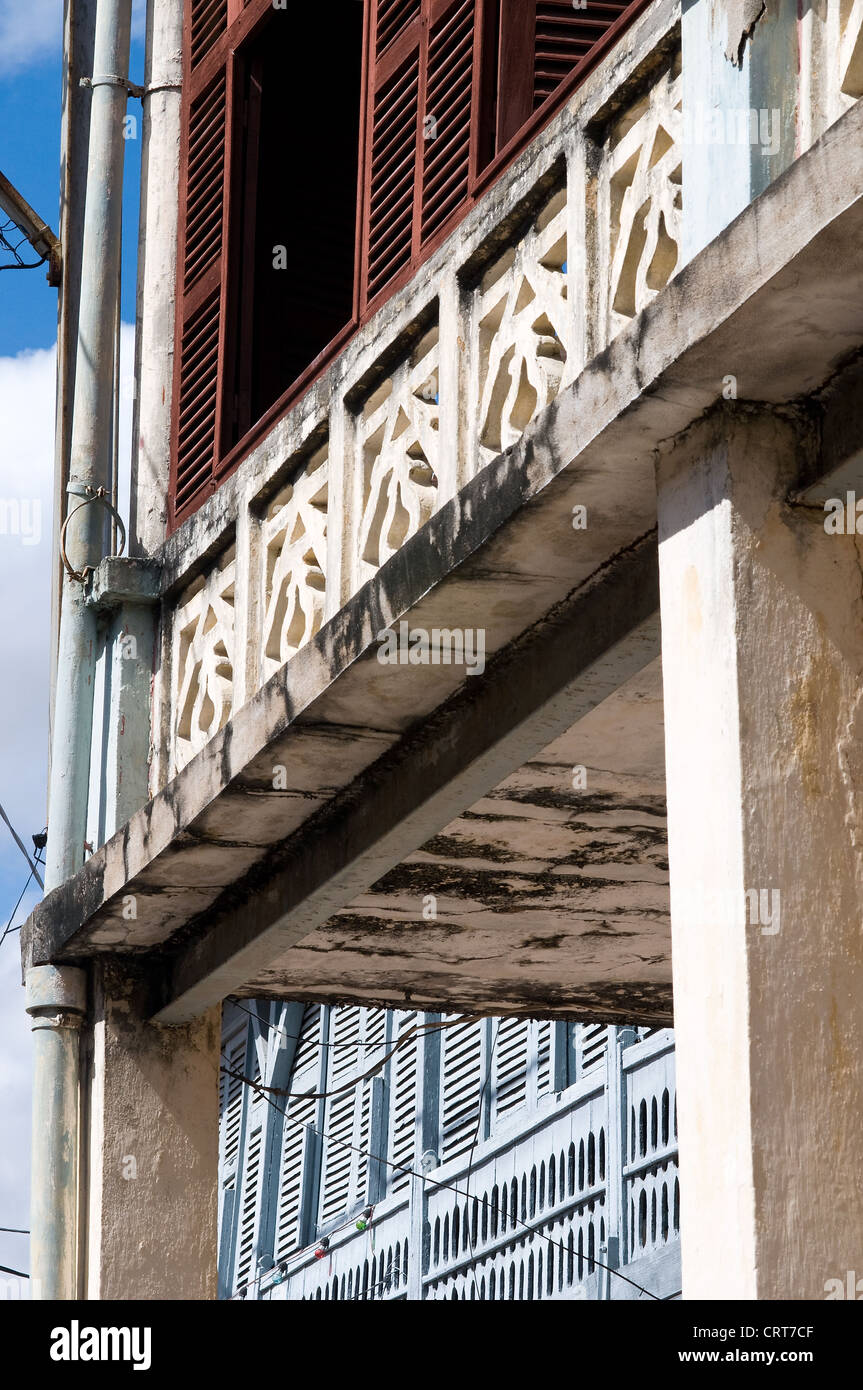 L'architecture coloniale française, Mahajanga, Madagascar Banque D'Images