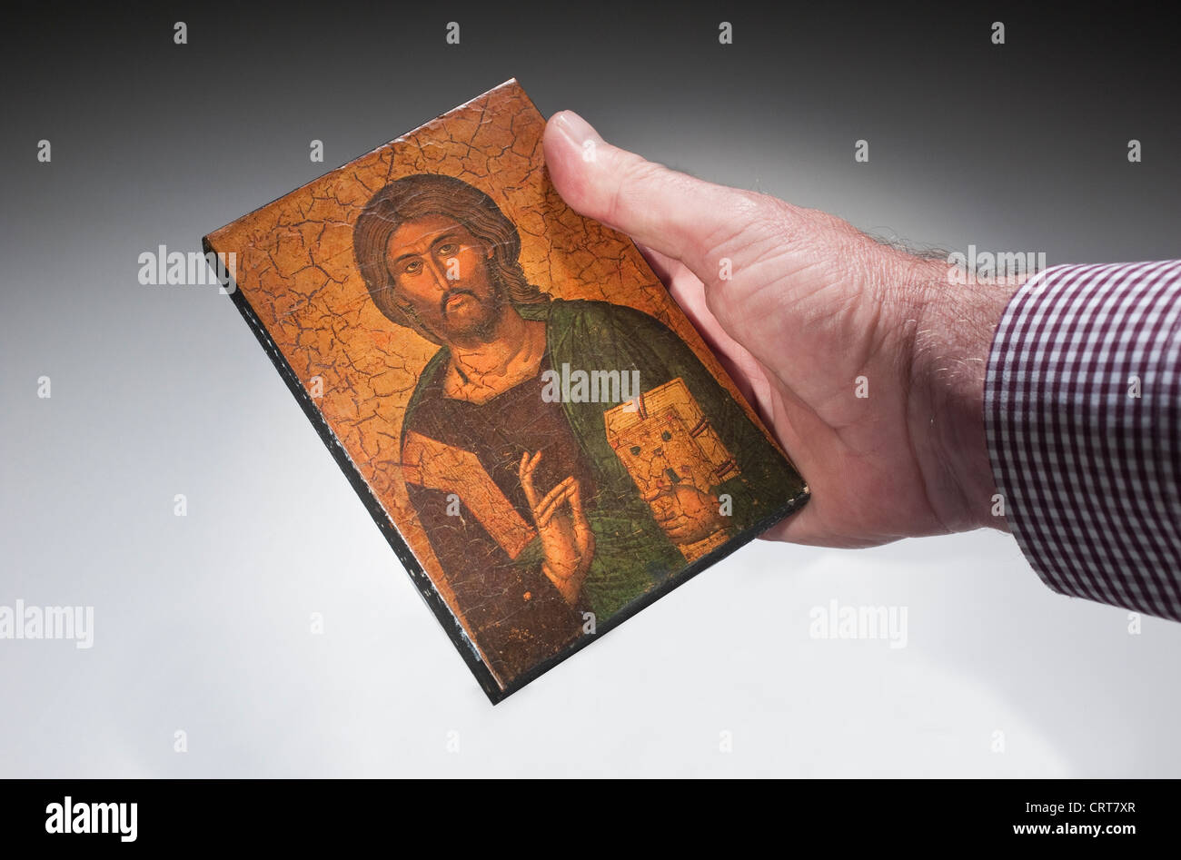Les petites icônes religieuses russes Banque D'Images