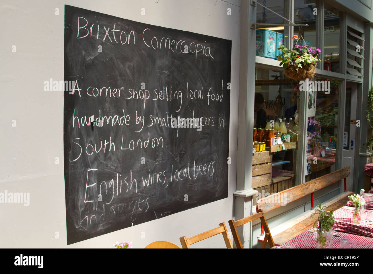 Cornercopia cafe à Brixton Village, marché de Brixton Banque D'Images