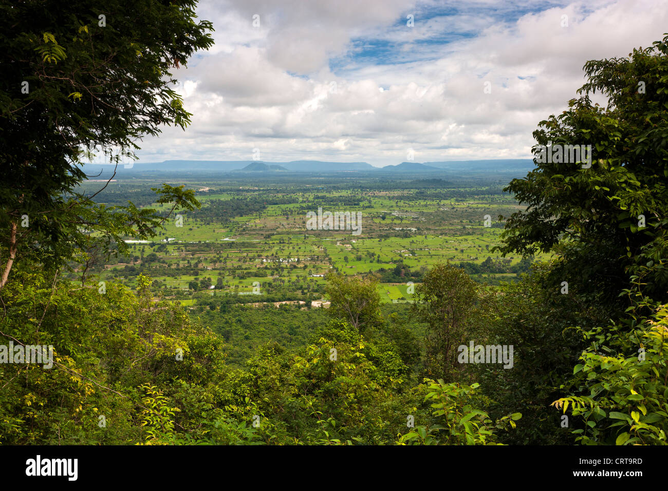 Vue depuis Phnom Bok. La province de Siem Reap. Le Cambodge. Asie Banque D'Images