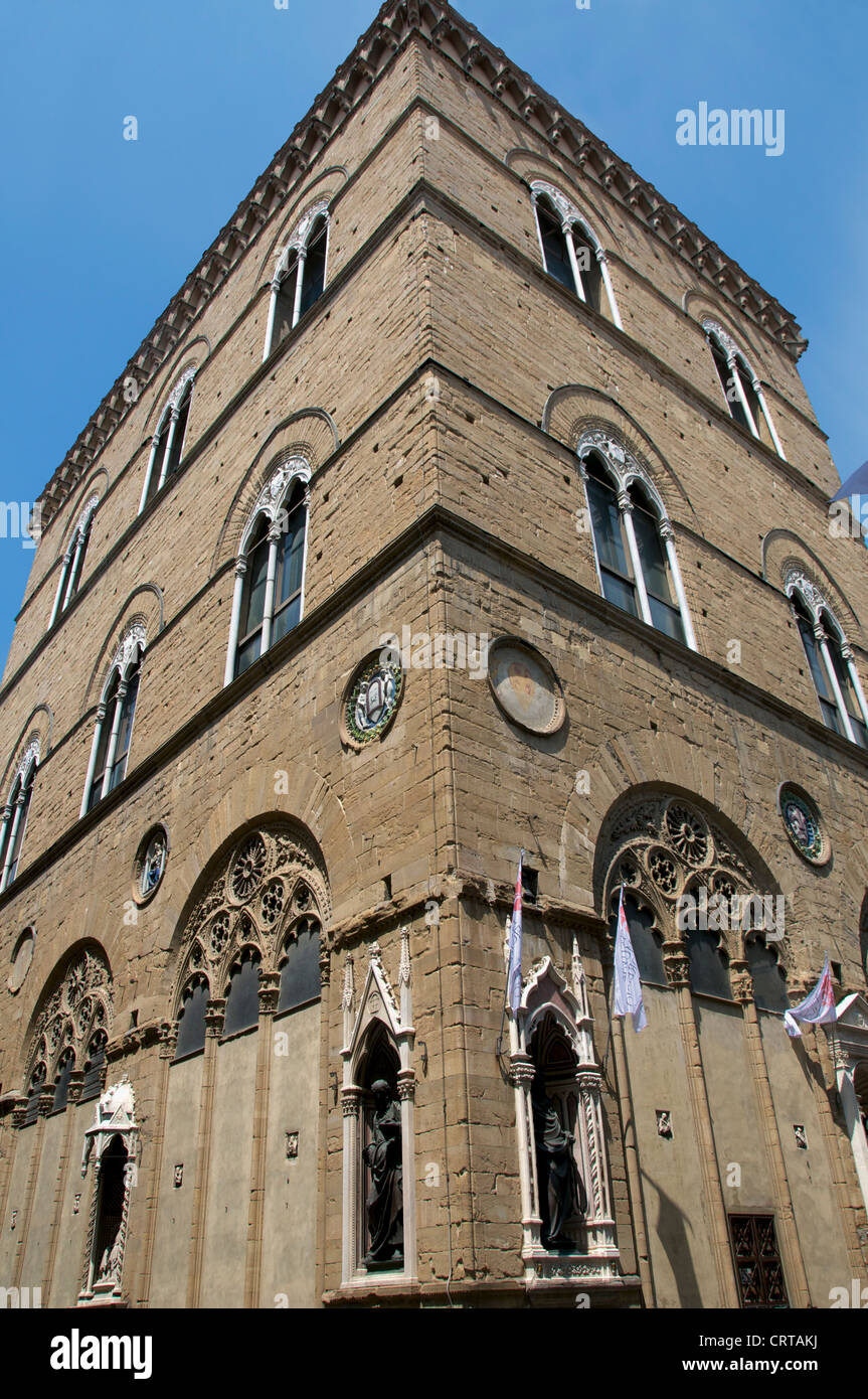 L'église Orsanmichele Florence Italie Banque D'Images