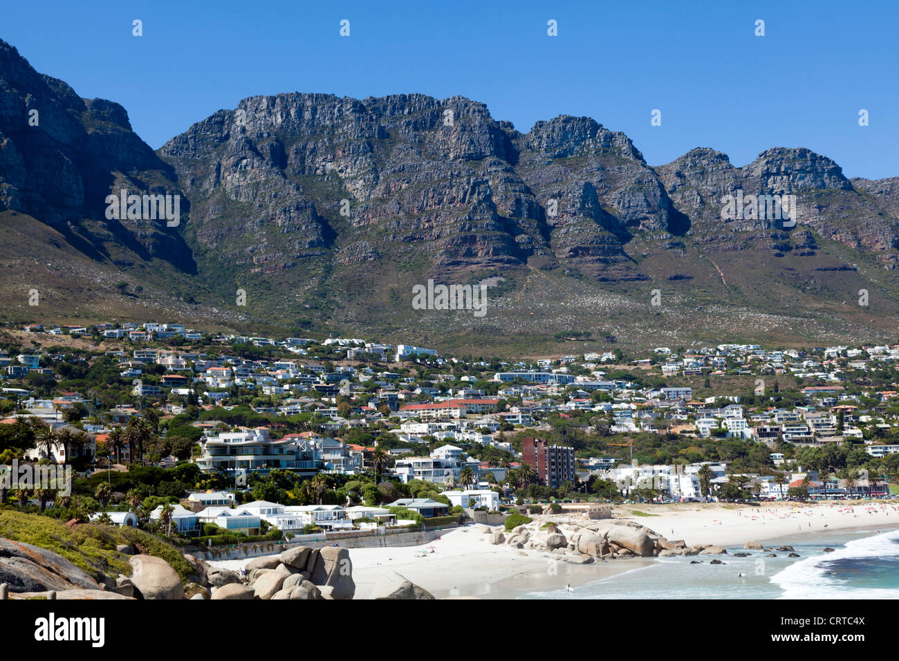 La ville balnéaire de Clifton, près de Cape Town, Afrique du Sud Banque D'Images