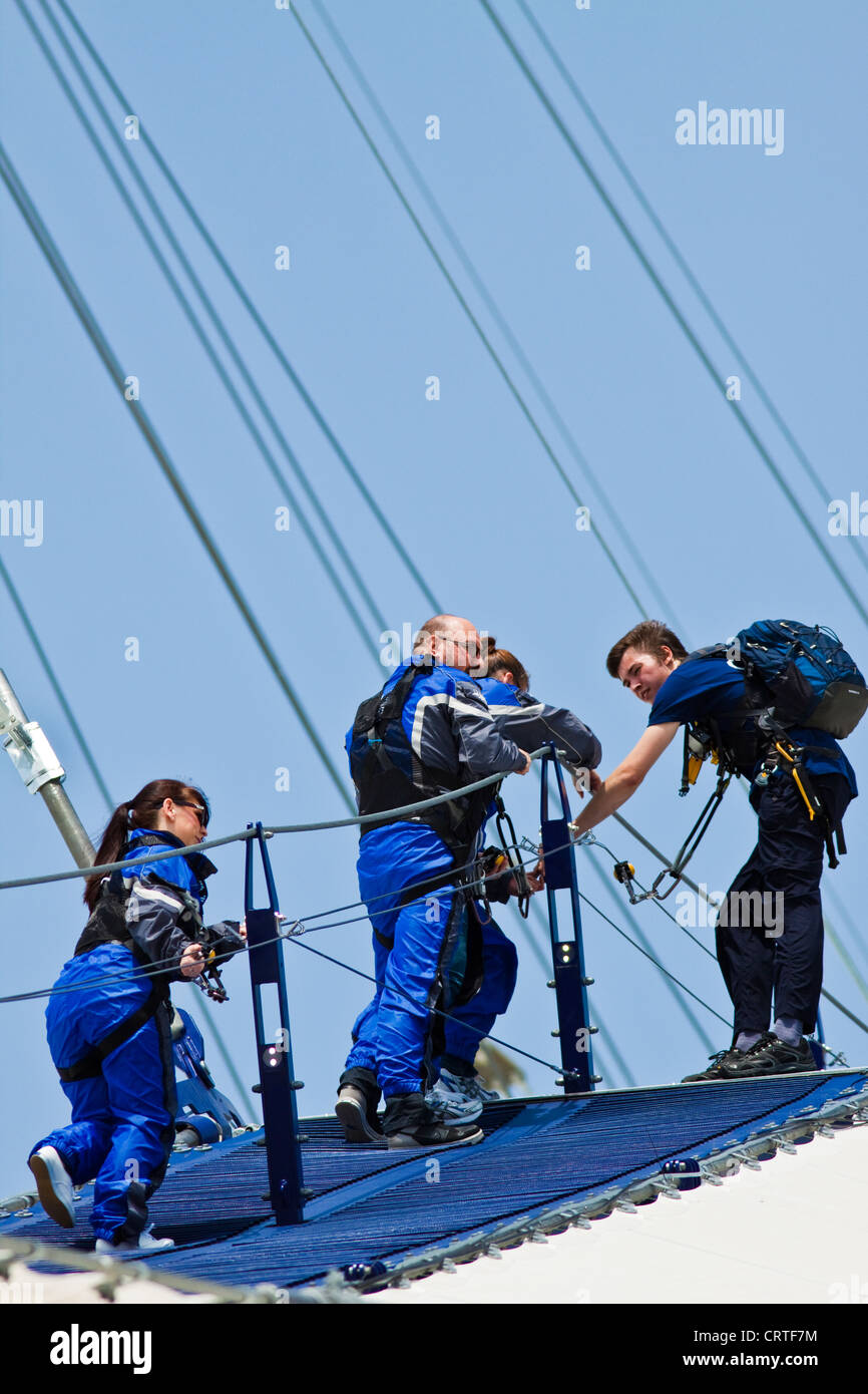 Vers le haut à l’O2 Banque D'Images