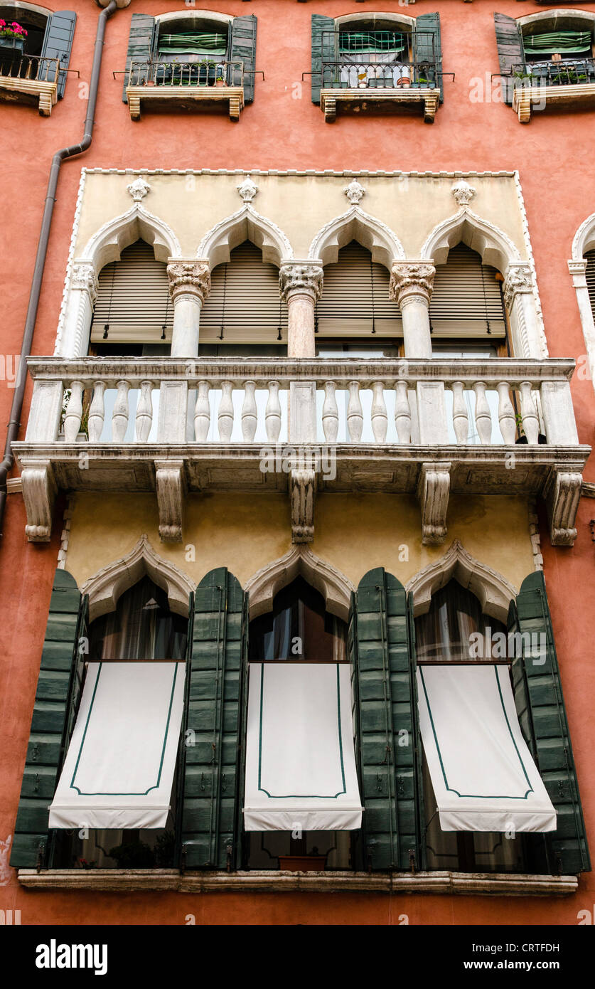Arches gothiques Hotel Danieli Venise (Venezia) Vénétie Italie Europe Banque D'Images