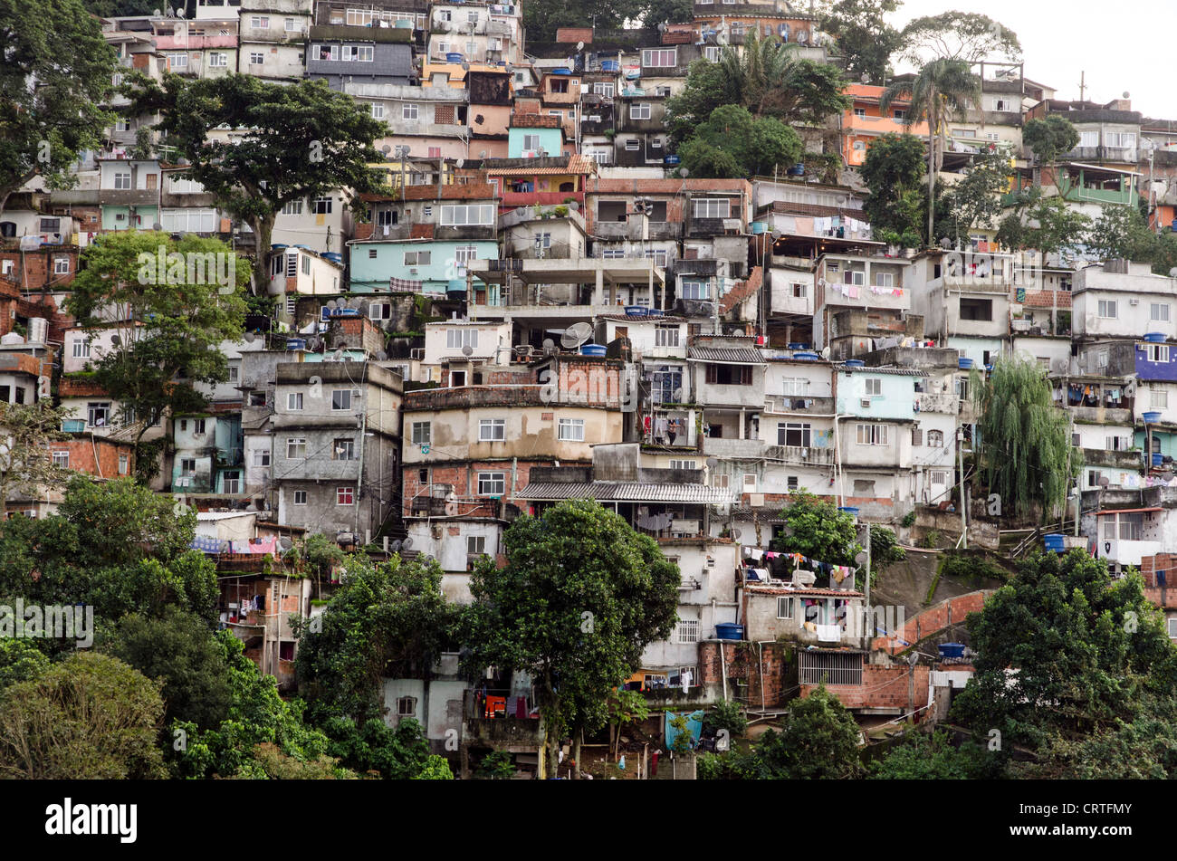 Favela de Rio de Janeiro Brésil Amérique du Sud Banque D'Images