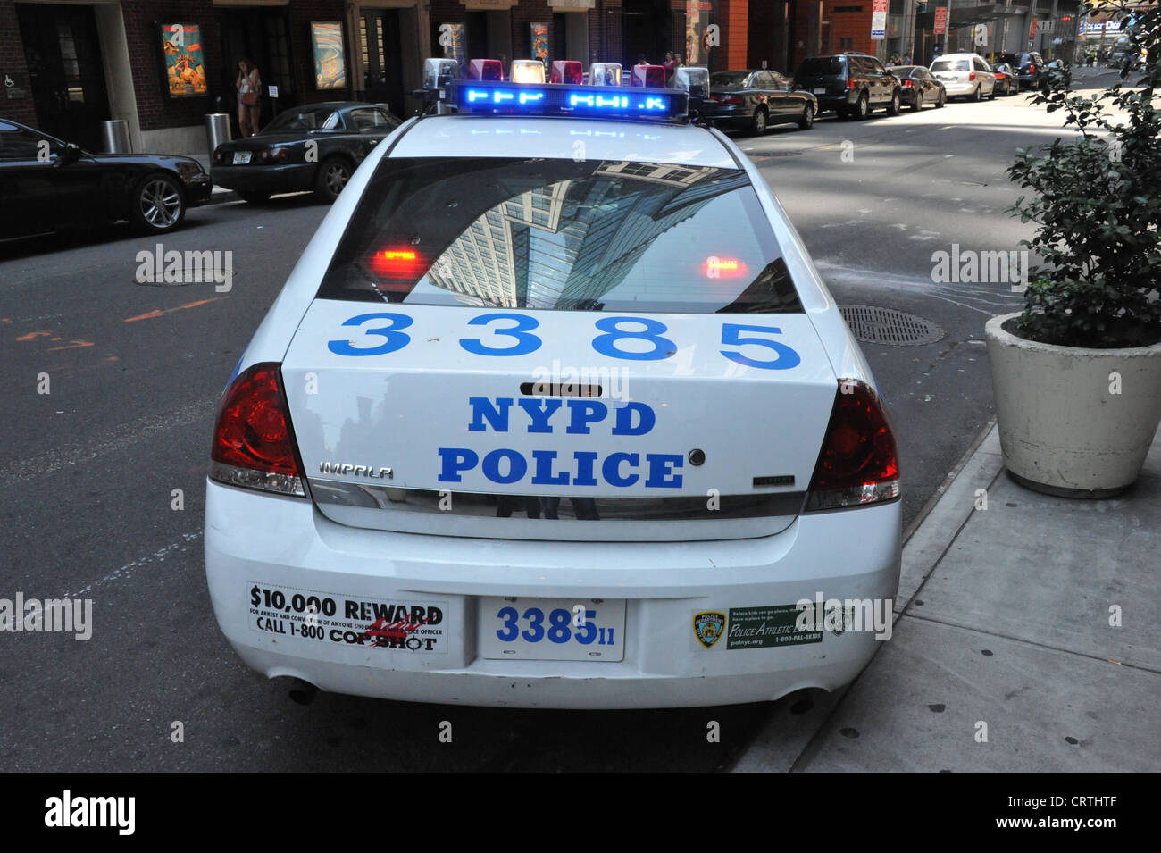 Voiture de police de New York Banque D'Images