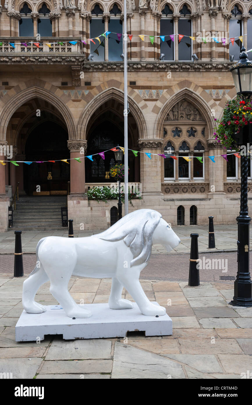 Rendez-vous l'Art animalier Safari affiche autour de Northampton Town UK Banque D'Images