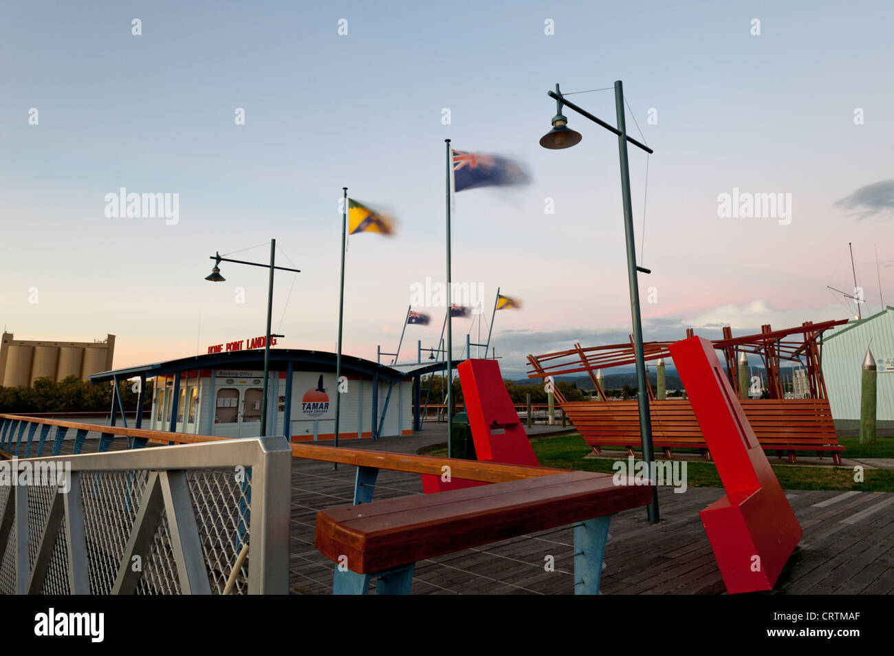 Point d'accueil est situé à Launceston en Tasmanie en Australie. Banque D'Images