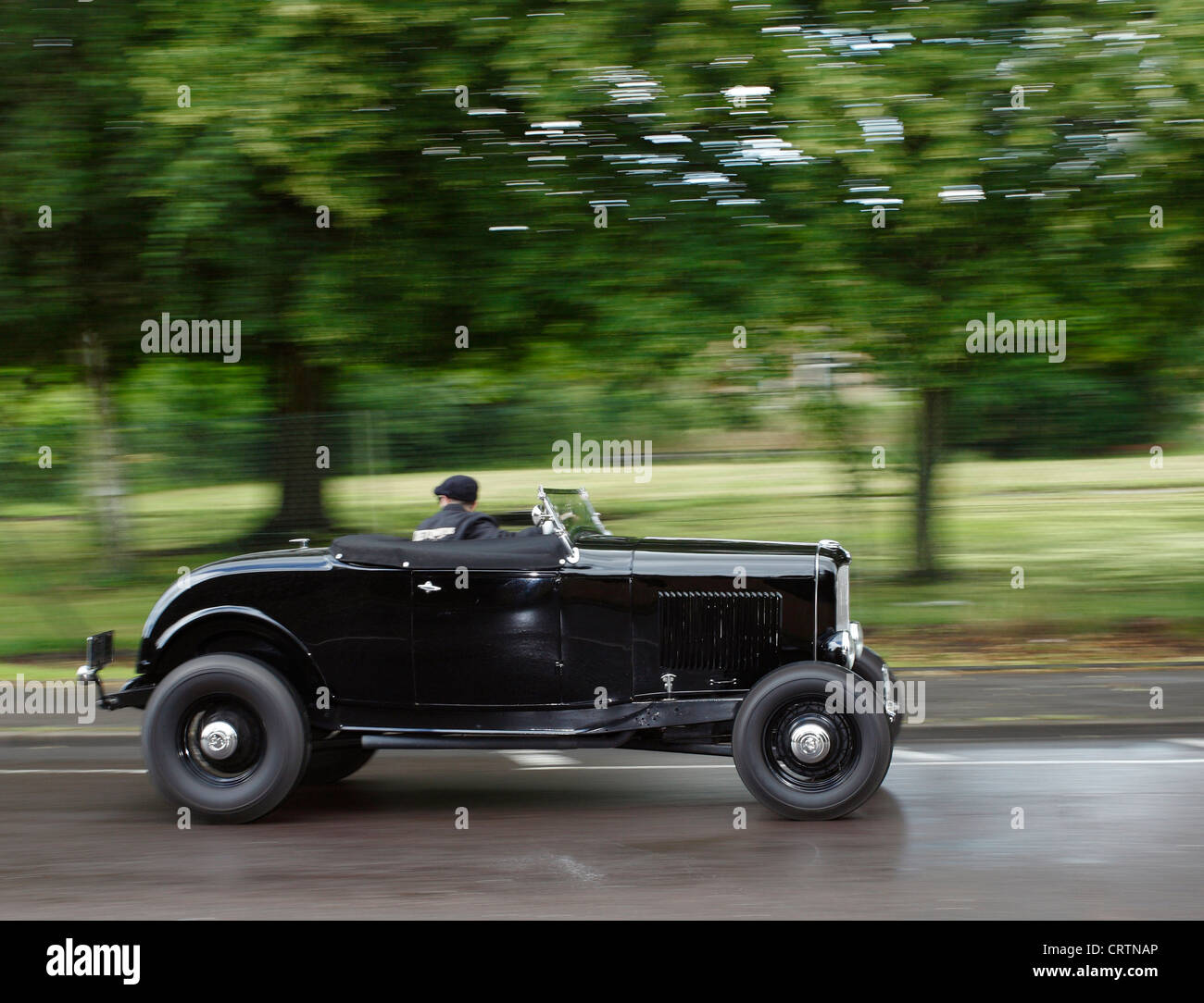 Hot Rod, modèle Ford Roadster 18 déplacements à grande vitesse. Banque D'Images