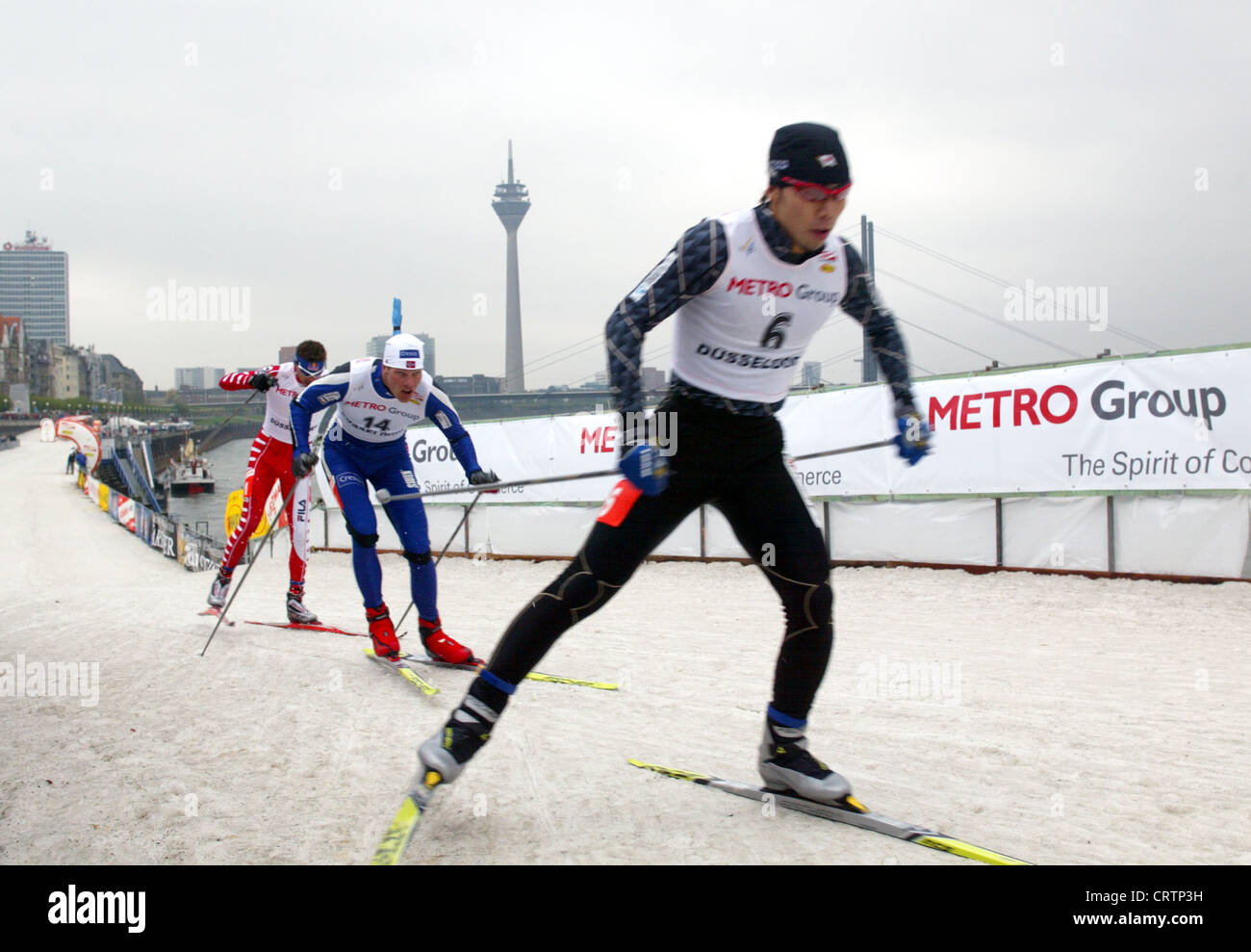 Sprint de Coupe du Monde de ski FIS à Düsseldorf Banque D'Images