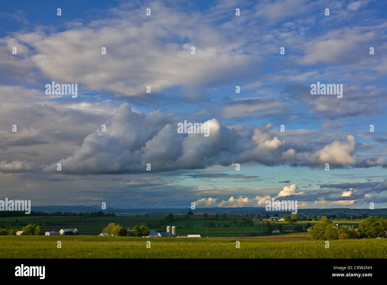 La vallée de la Mohawk de l'État de New York, la fertilité des sols, de riches terres agricoles, était le grenier de l'Amérique du Nord au cours de l'ère coloniale Banque D'Images