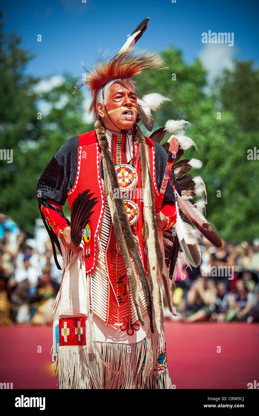 Native American Pow-wow de Wendake event 2012 Banque D'Images