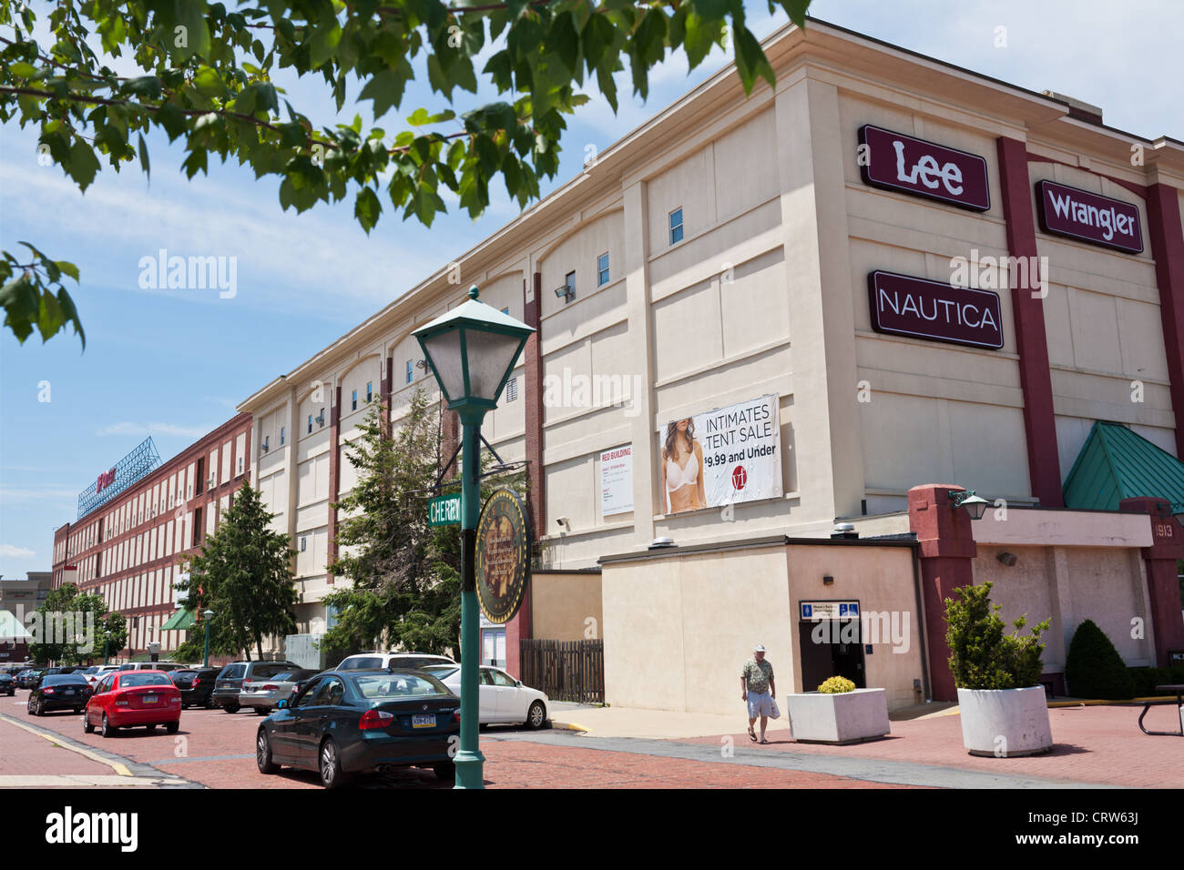 VF Outlet Village de Reading, Pennsylvanie, a été premier outlet mall aux ETATS UNIS Banque D'Images