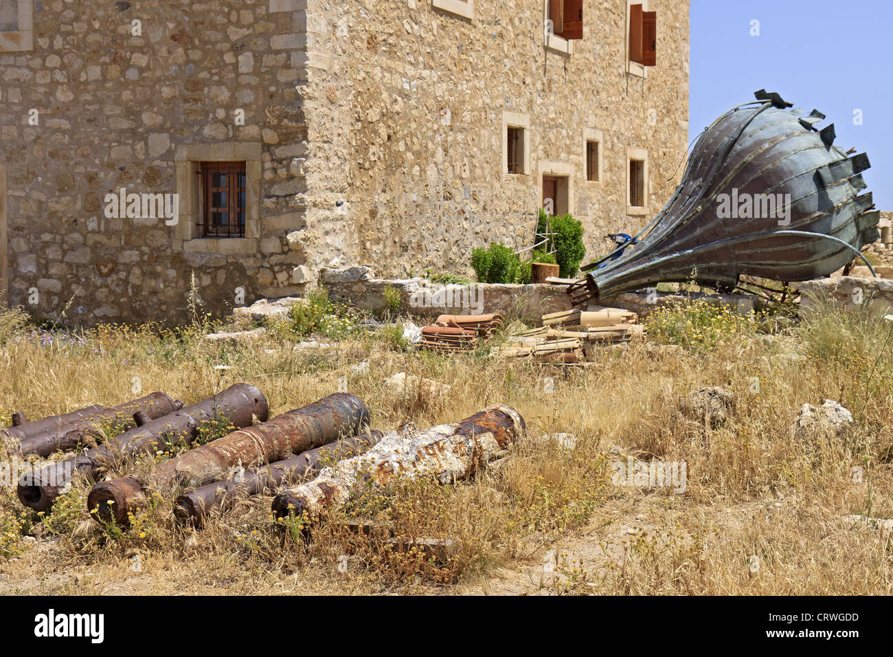 La Grèce la Crète Rethymnon à l'intérieur de la Fortezza Banque D'Images