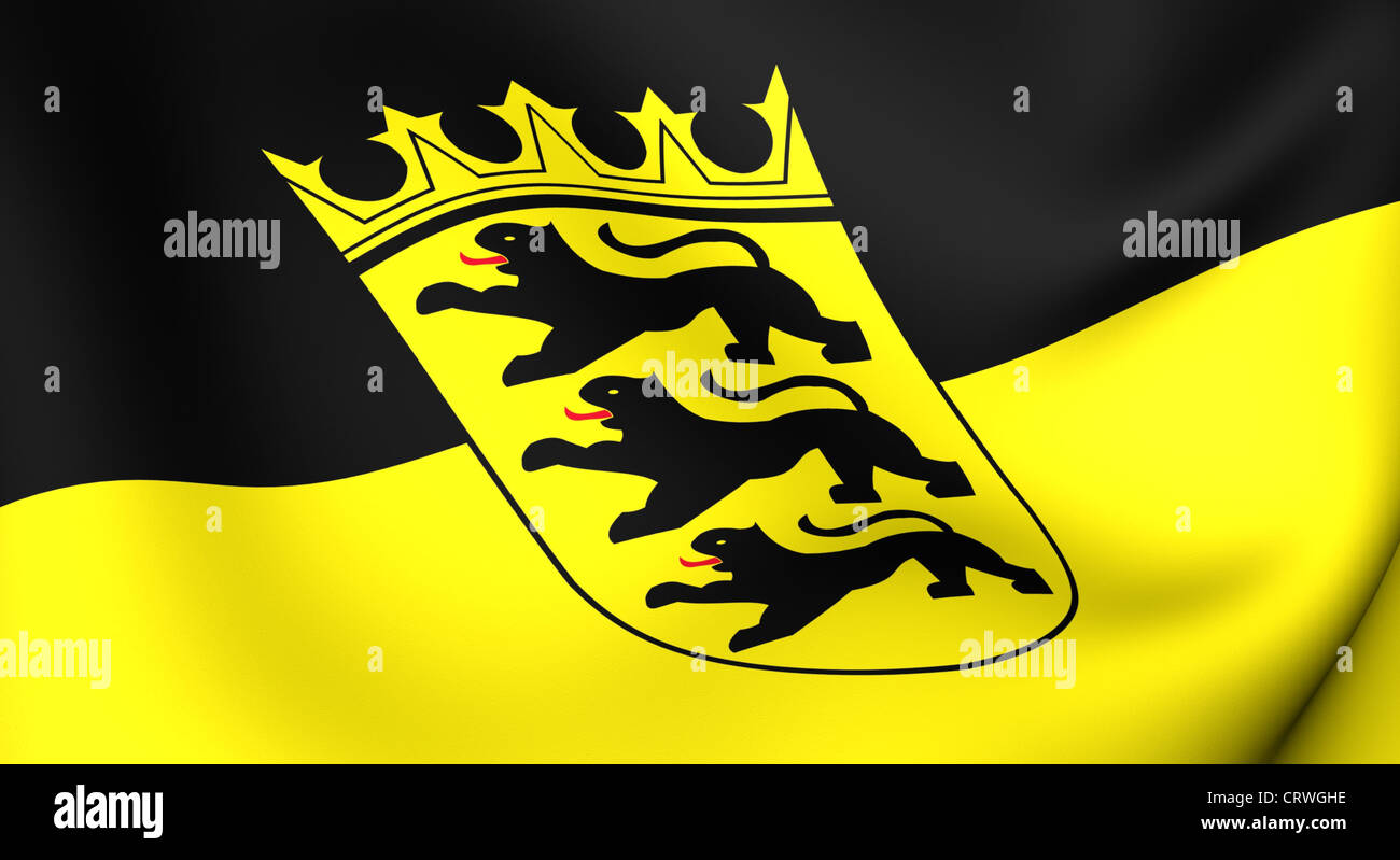 Le Drapeau De Pforzheim Est Une Ville Du Bade-Wurtemberg, Allemagne