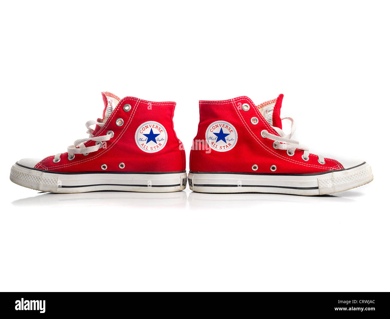 Converse Chuck Taylor All Red Star paire de chaussures Banque D'Images