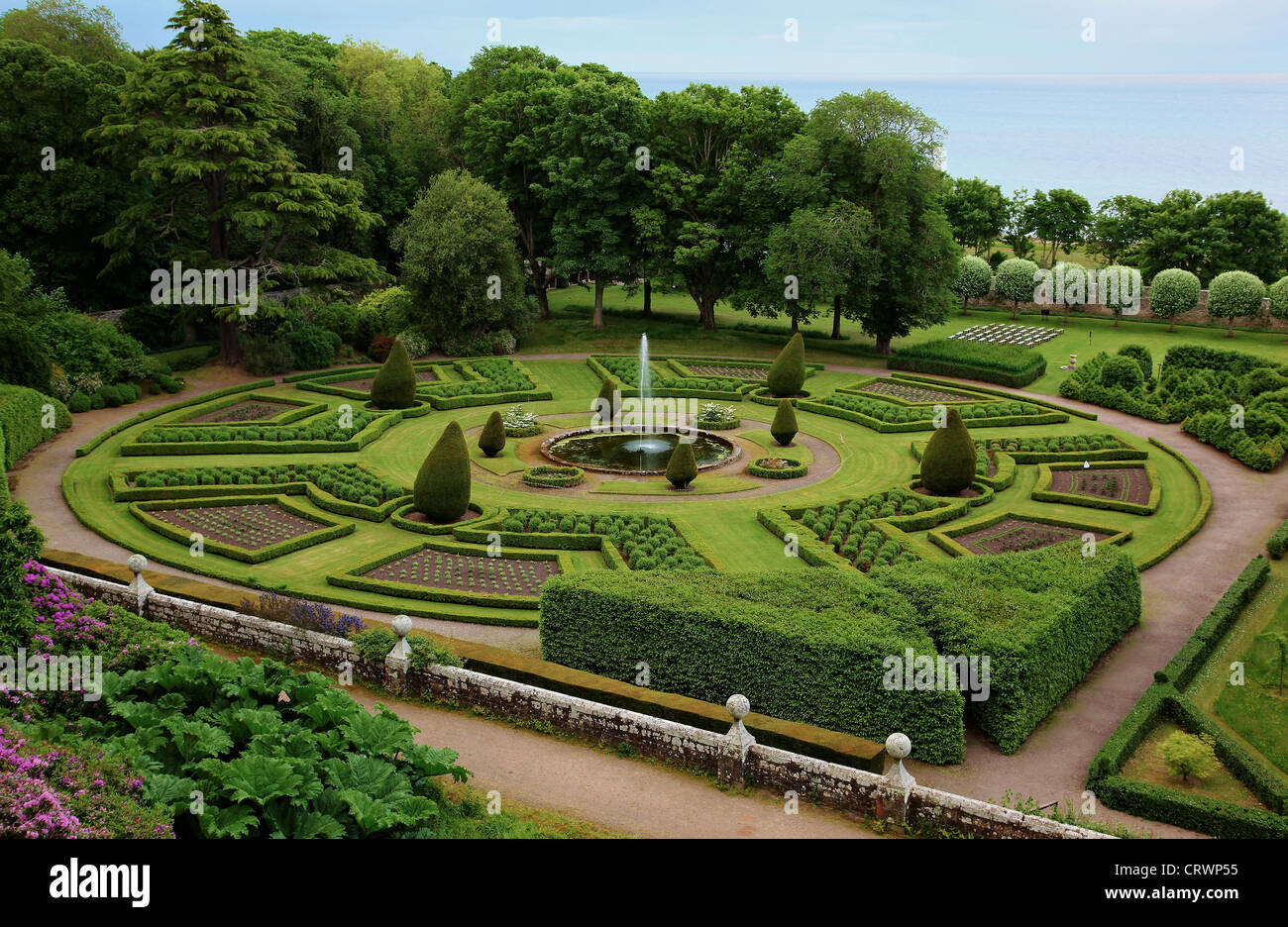 Jardins à la française Banque D'Images