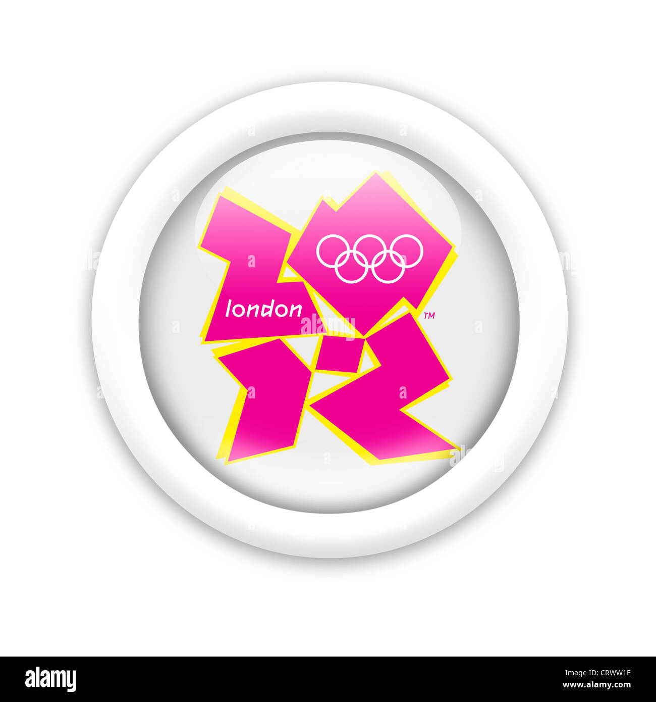 Logo des Jeux olympiques de Londres 2012 Banque D'Images