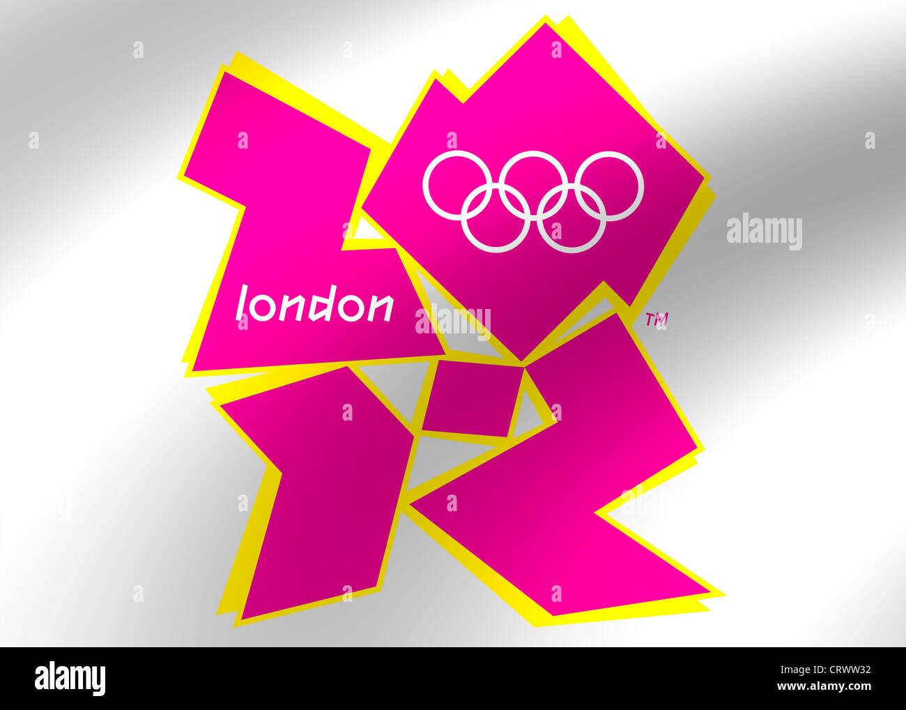 Logo des Jeux olympiques de Londres 2012 Banque D'Images