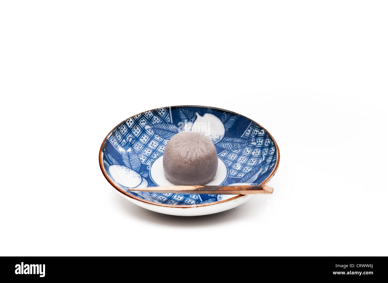 Japanese sweet, wagashi, forme de bunny Banque D'Images