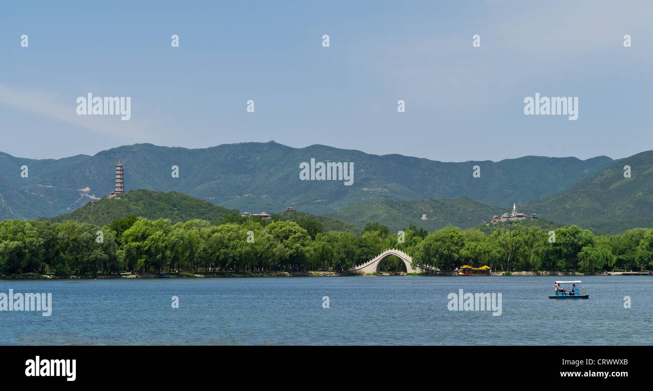 Le Lac de Kunming. Le Palais d'été. Beijing. Chine Banque D'Images