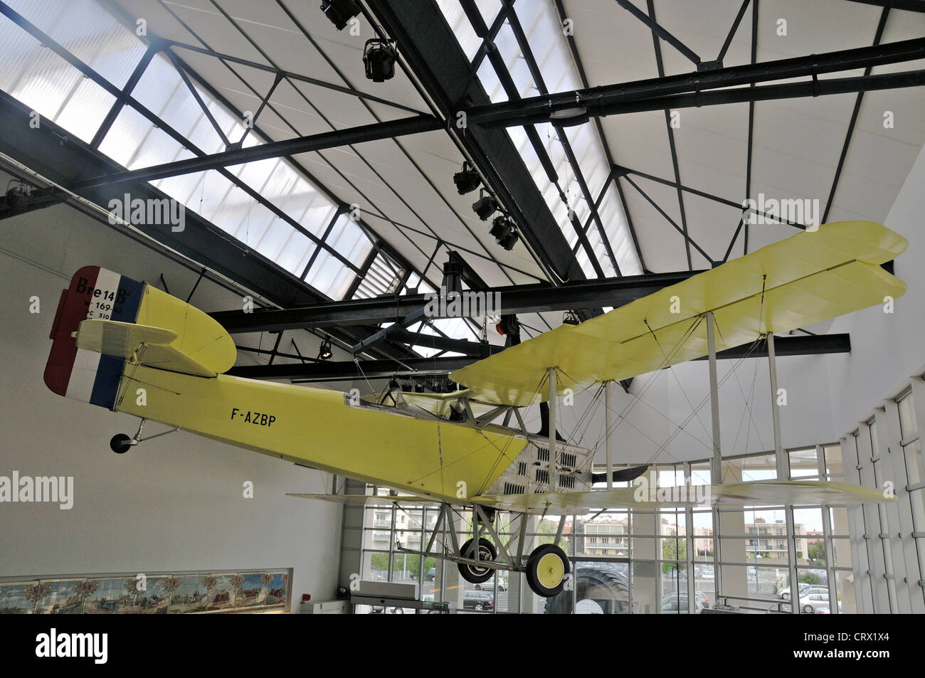 En avion Bréguet musée Michelin, L'Aventure Michelin, Clermont Ferrand, Auvergne, France Banque D'Images