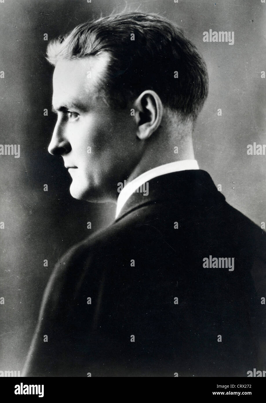 Portrait de l'auteur F. Scott Fitzgerald, ca 1930 Banque D'Images