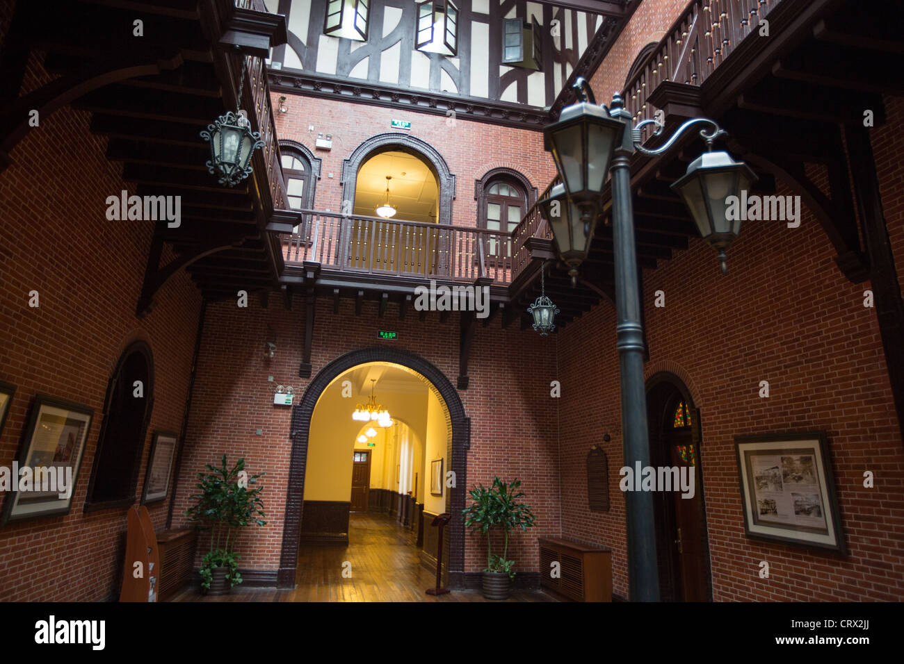 Dans l'Astor House Hotel, près du Bund, à Shanghai, en Chine. Auparavant la Bourse de Shanghai,& l'Hôtel No.290 ou Pujiang. Banque D'Images