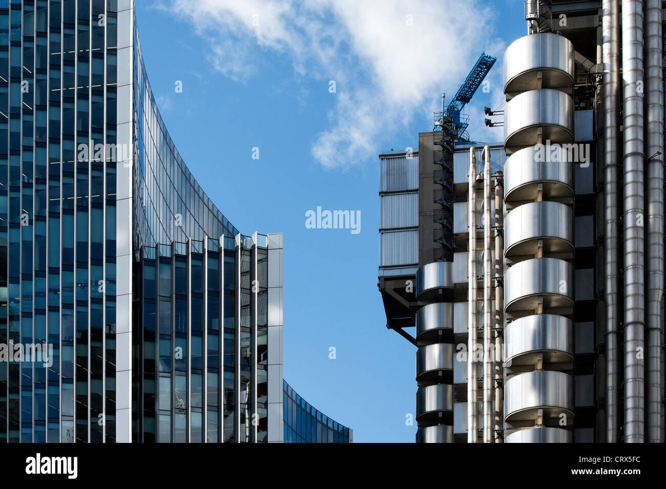 Édifice Willis et Lloyds building. Lime Street. Londres, Angleterre Banque D'Images