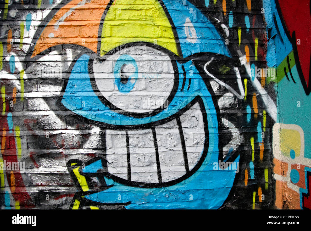 UK London Graffiti Banque D'Images