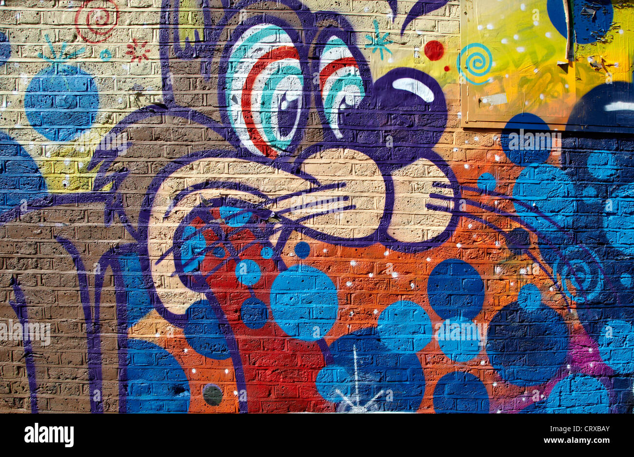 UK London Graffiti Banque D'Images