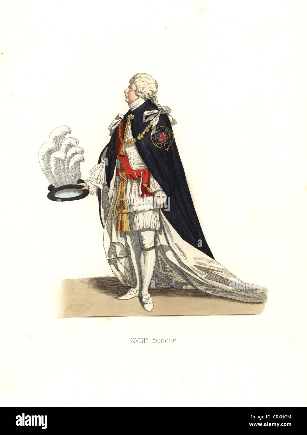 George Frédéric Auguste, Prince de Galles, l'Angleterre, 18e siècle, plus tard George IV. Banque D'Images