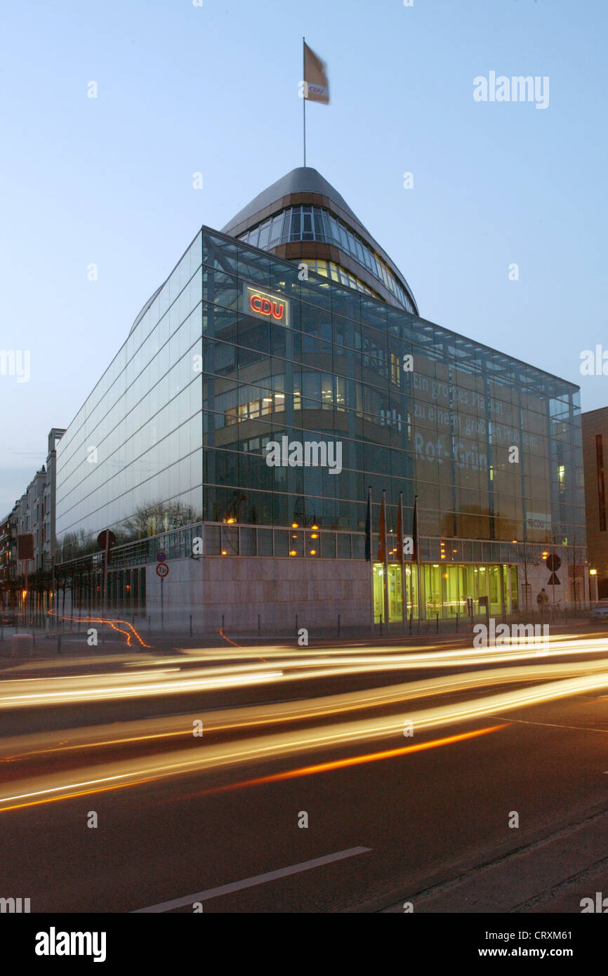 Extérieur de la Direction générale fédérale de la CDU à Berlin Banque D'Images