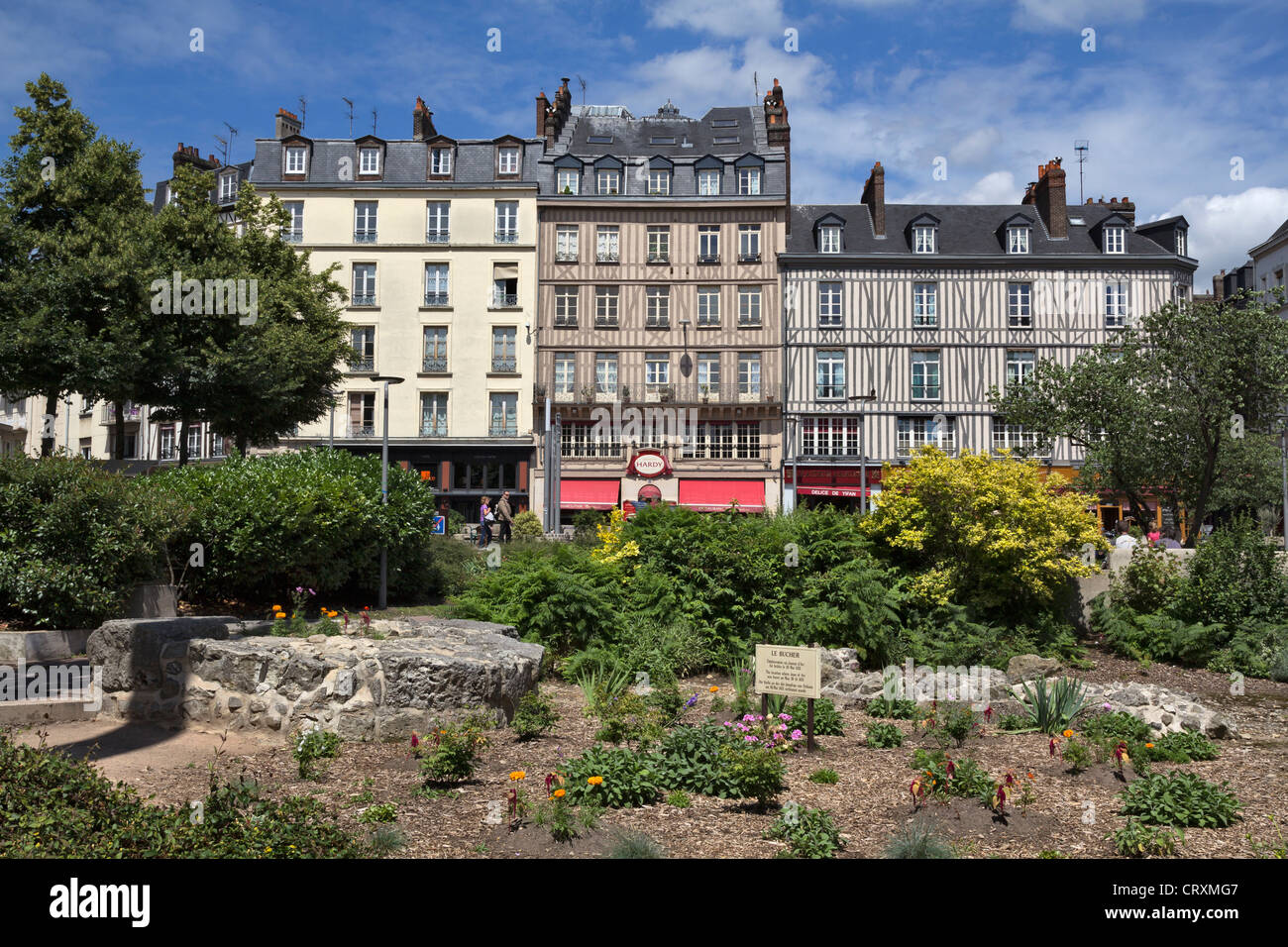 Jeanne d'Arc sur le bûcher à Rouen, 30 mai 1431