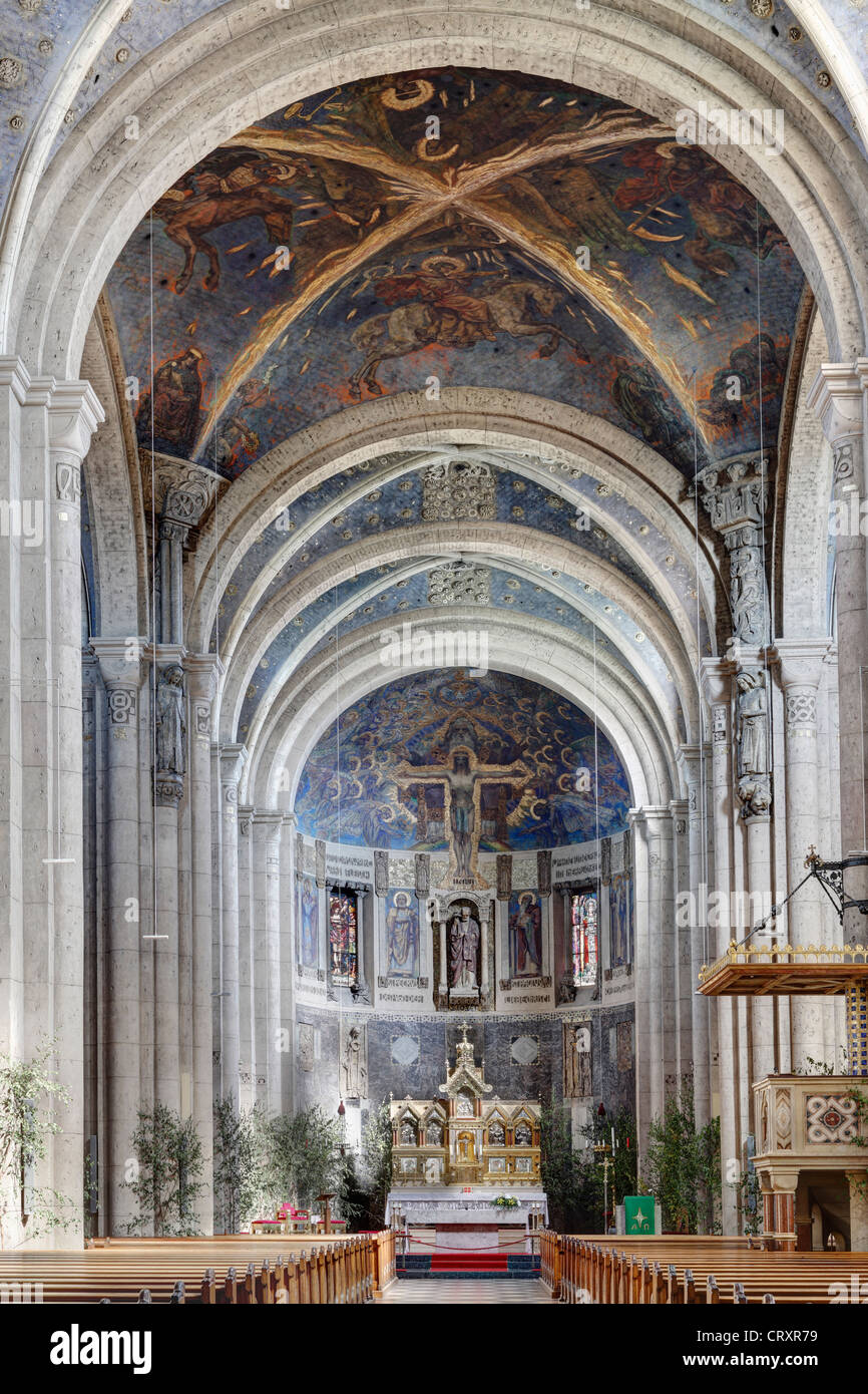 Allemagne, Bavière, Weiden in der Oberpfalz, vue sur St Joseph's Church Banque D'Images