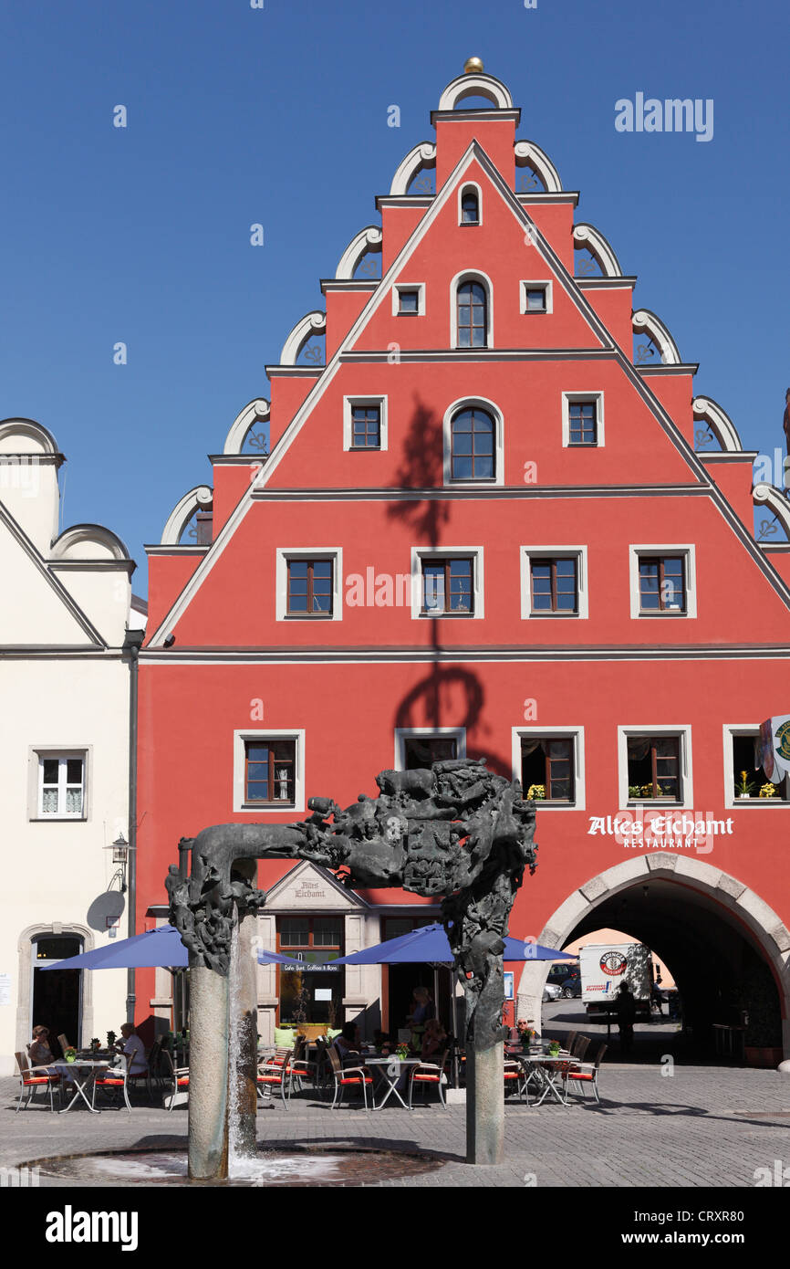 Allemagne, Bavière, Weiden in der Oberpfalz, vue d'Altes Eichamt Banque D'Images