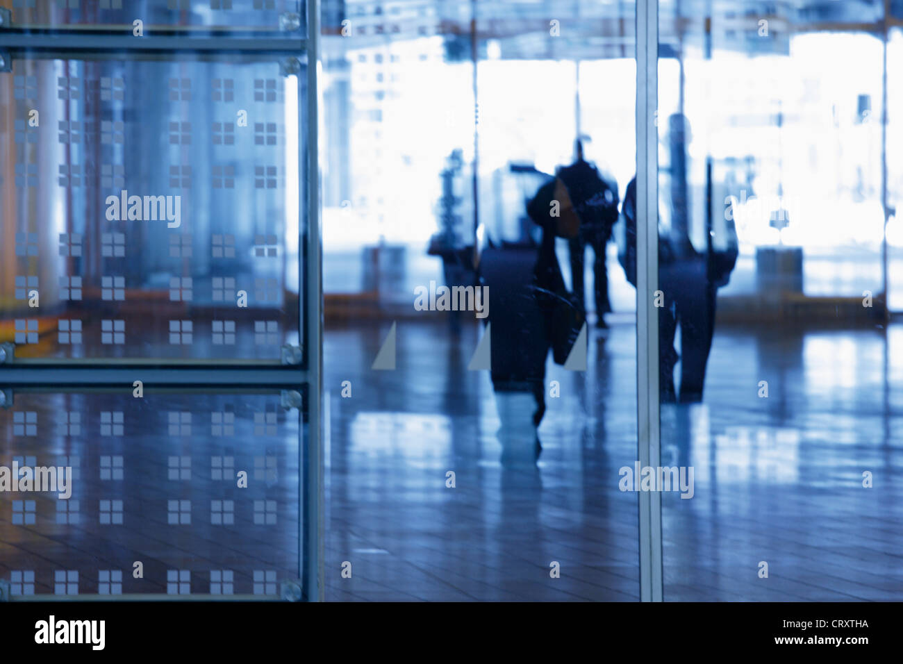 L'Europe, l'Allemagne, la Bavière, les hommes d'affaires à l'aéroport de Munich Banque D'Images