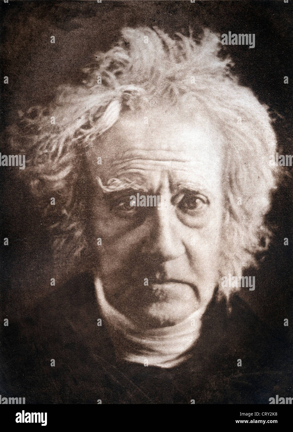 Sir John Herschel, 1867, par Julia Margaret Cameron - Banque D'Images