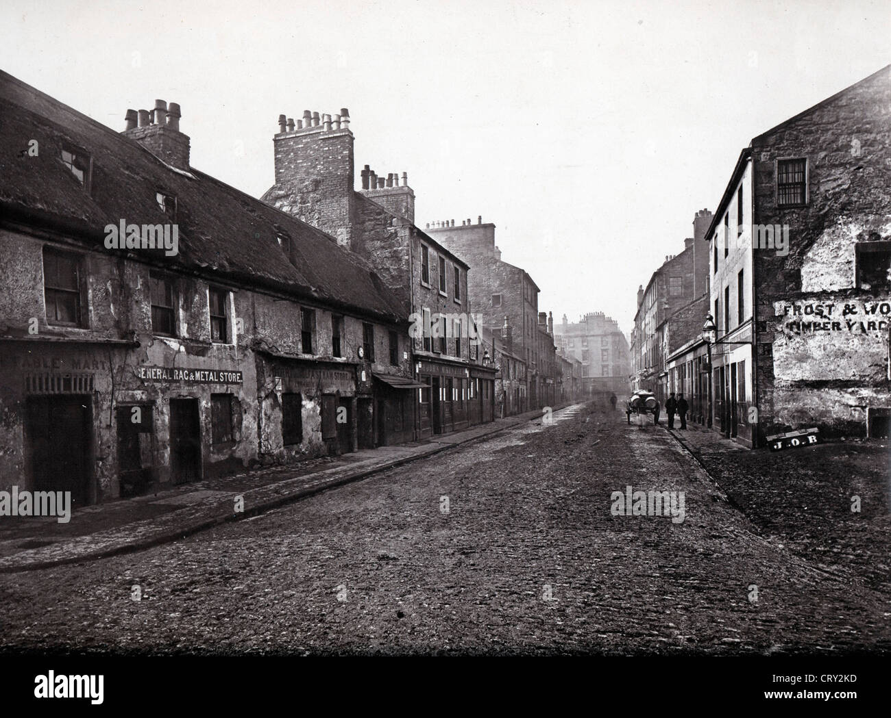 Rue principale, l'Gorbals, Glasgow, en regardant vers le Sud, 1868, par Thomas Annan Banque D'Images