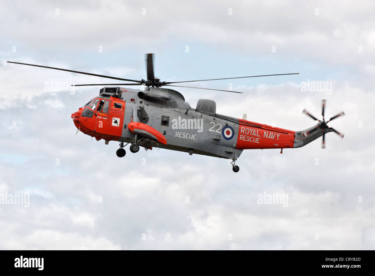 Westland Sea King de la Royal Navy Rescue Service Banque D'Images