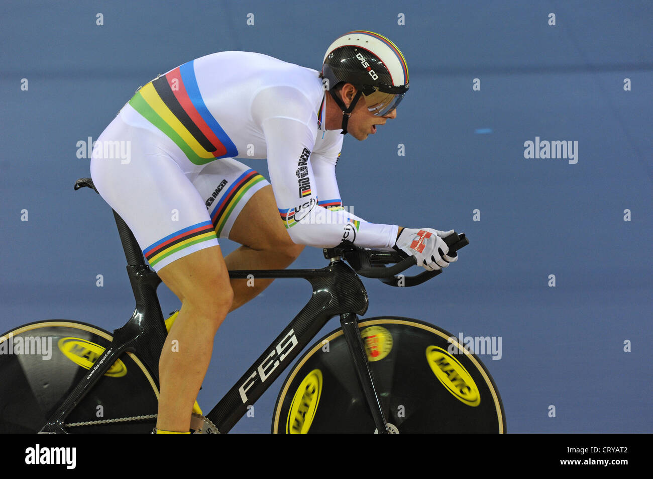 Le cyclisme sur piste au vélodrome olympique de Londres 2012 Banque D'Images