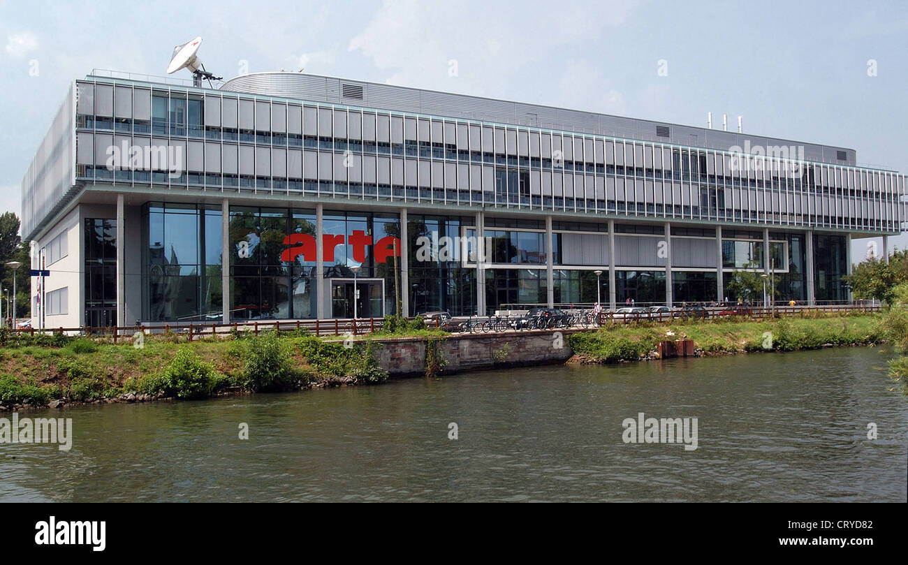 Siège de la chaîne de télévision ARTE à Strasbourg Banque D'Images