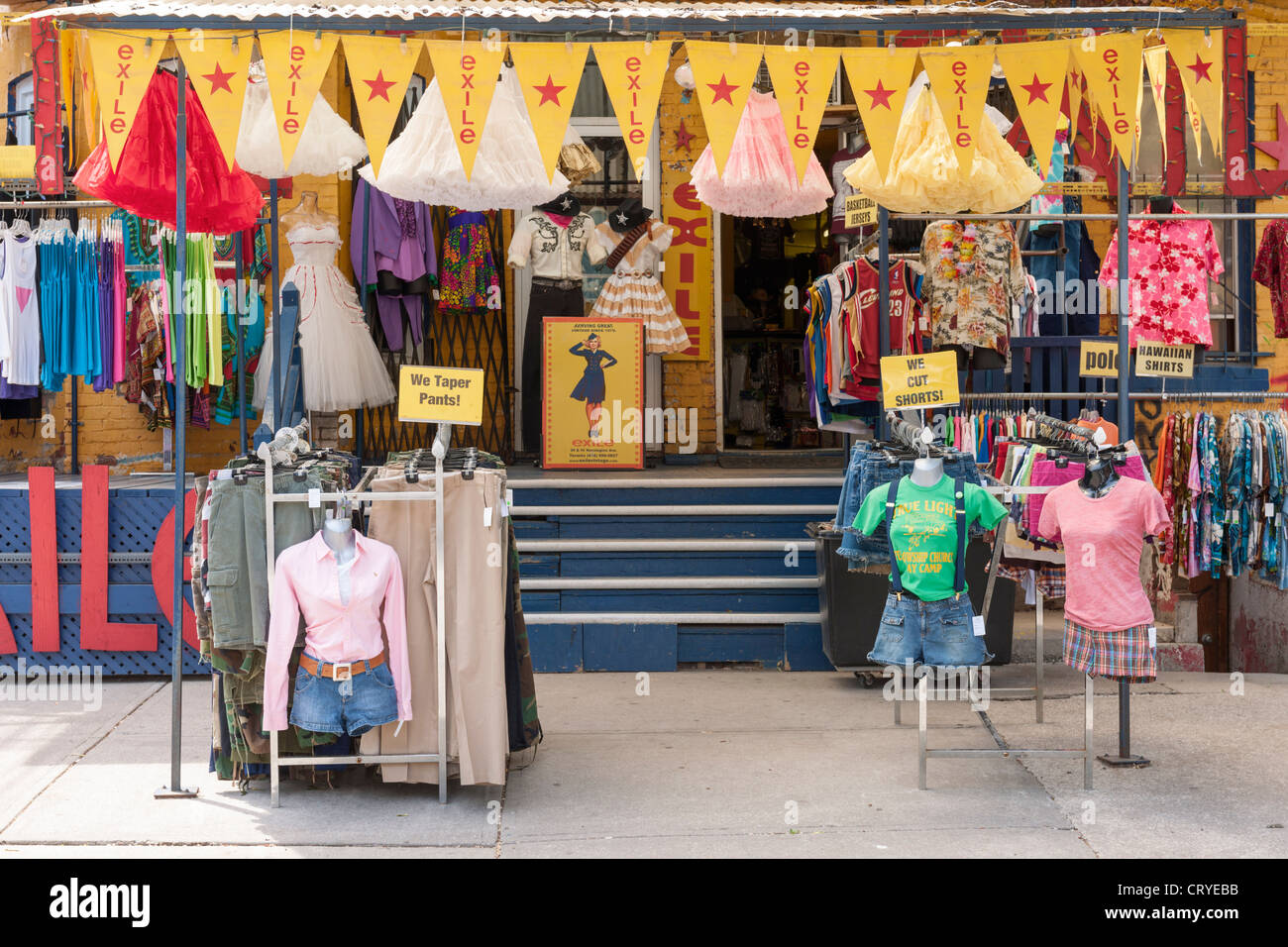 Shop Kensington Market, Toronto Banque D'Images