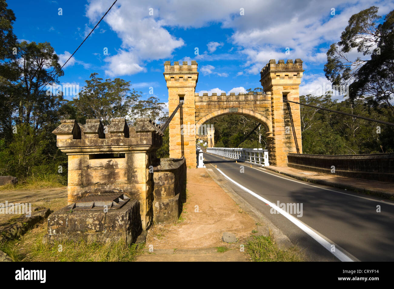 Pont Hampden, Kangaroo Valley, New South Wales, Australia Banque D'Images