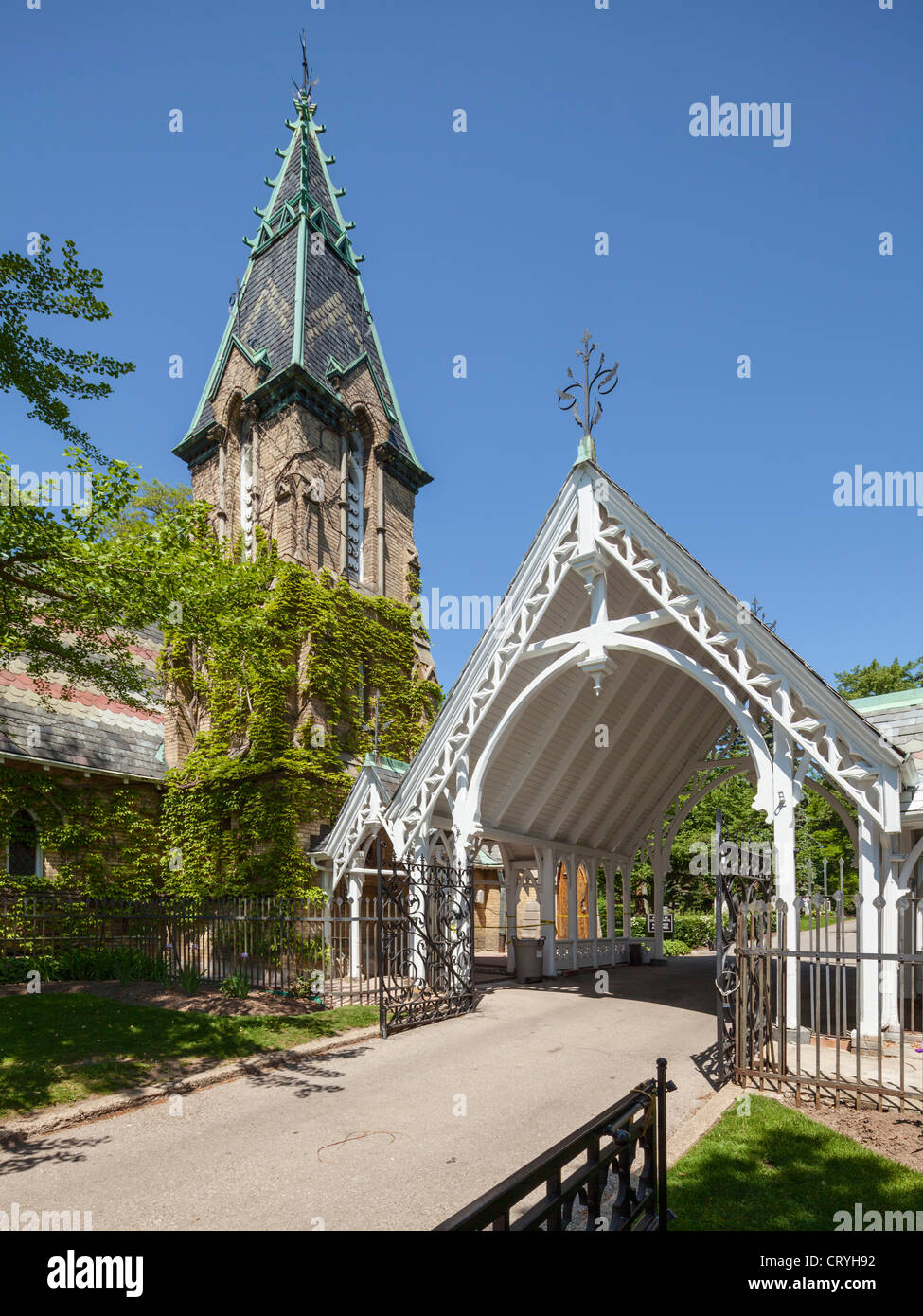 Cimetière nécropole, Cabbagetown, Toronto Banque D'Images