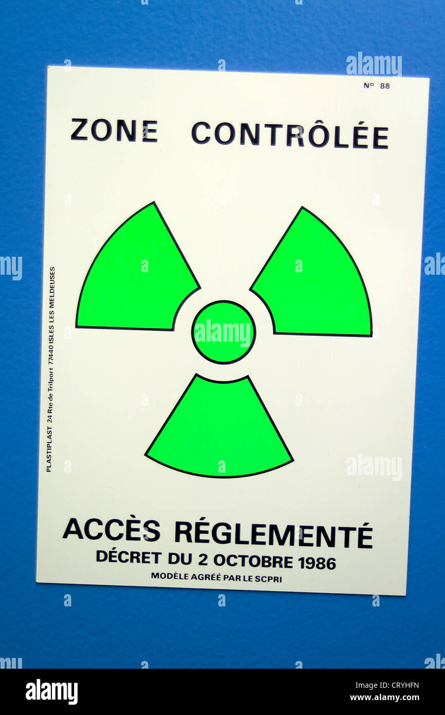 Symbole de l'ÉNERGIE NUCLÉAIRE Banque D'Images