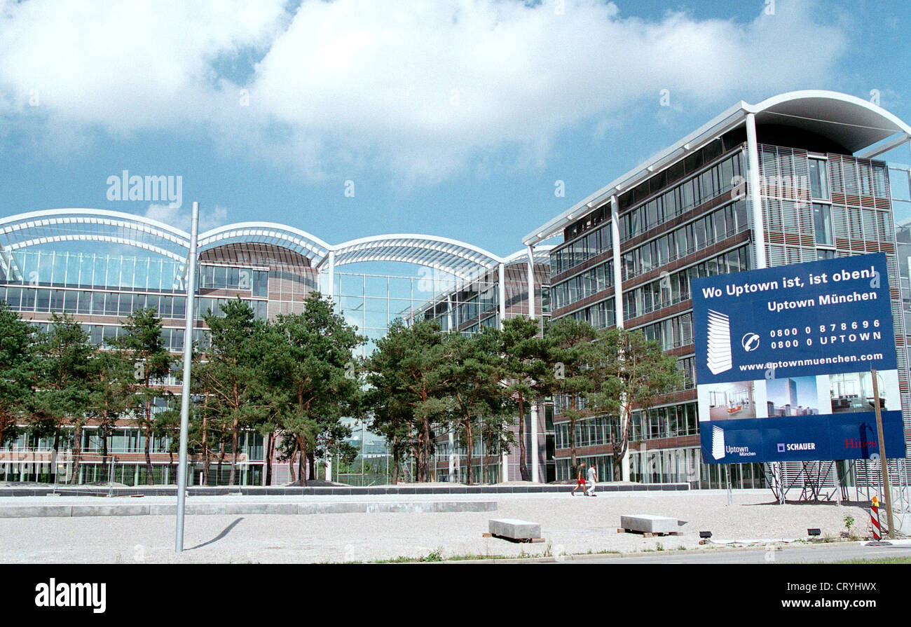 Nouvel immeuble de bureaux sont à louer à Munich Banque D'Images